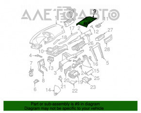 Capacul piciorului pasagerului Mercedes W211