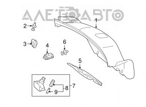 Кнопка открытия крышки багажника Mercedes W221