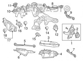 Maneta longitudinala superioara spate fata stanga Mercedes W221 nou original OEM