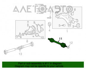 Привод полуось задняя левая Mercedes W221