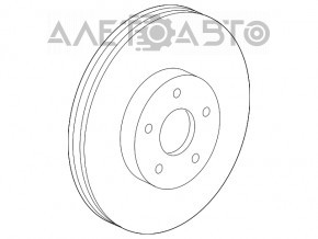 Placă de frână spate stânga Mercedes W221 320mm