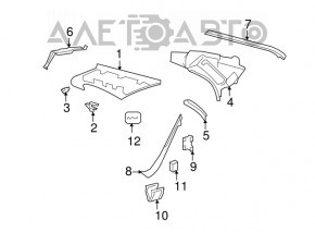 Capac spate dreapta pentru Mercedes W221