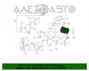 Motorul ventilatorului de încălzire pentru Mercedes W221