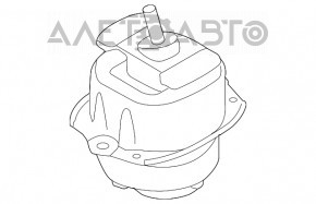 Подушка двигателя левая BMW X5 E70 07-13 3.0 новый OEM оригинал