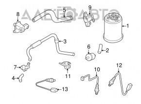 Лямбда-зонд первый Nissan Versa Note 13-19 1.6