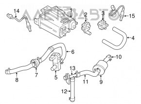 Sonda lambda pentru al doilea Nissan Pathfinder 13-20 hibrid, nou, original OEM.