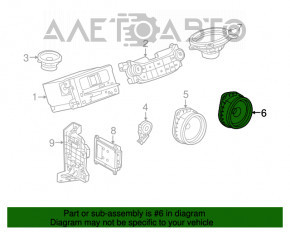 Динамик задний левый Chevrolet Malibu 13-15