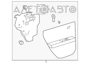 Capacul ușii, cartela din spate, stânga, Chevrolet Equinox 10-17