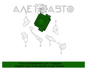 Modulul ECU al motorului Subaru Forester 08-13 SH