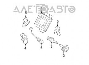 Modulul ECU al motorului Subaru Forester 08-13 SH