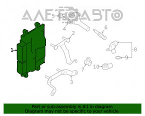 Blocul ECU al calculatorului motorului Subaru Forester 19- SK