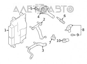 Blocul ECU al calculatorului motorului Subaru Forester 19- SK