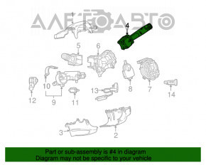 Comutatorul de sub volan din dreapta pentru Chevrolet Equinox 10-17