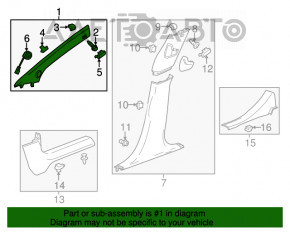 Capacul amortizorului frontal stânga Chevrolet Volt 11-15