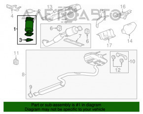 Катализатор Chevrolet Malibu 13-15 hybrid