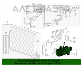 Compresorul de aer condiționat Cadillac CTS 14- 3.6 447280-9680