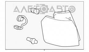 Lampa exterioară aripă stângă GMC Terrain 10-17