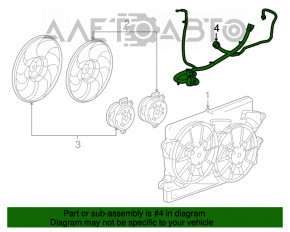 Проводка диффузора Chevrolet Malibu 13-15 hybrid