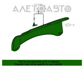 Capacul portbagajului Cadillac ATS 13 - negru