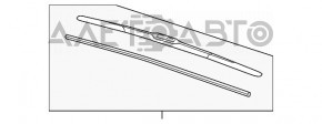 Поводок дворника правый Chevrolet Malibu 13-15