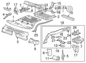 Capacul portbagajului Cadillac ATS 13 - alb