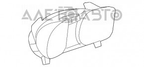 Tabloul de bord al Chevrolet Malibu 13-15 hibrid 117k, fisură pe parbriz.