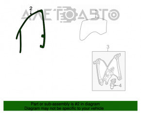 Garnitură de geam față stânga Chevrolet Equinox 10-17