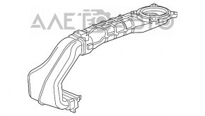 Воздуховод батареи низ Chevrolet Malibu 13-15 hybrid