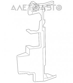 Deflector radiator stânga Chevrolet Malibu 13-15 hibrid