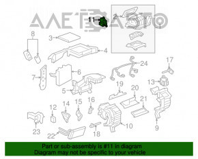 Actuator motor pentru acționarea încălzitorului și a aerului condiționat pentru GMC Terrain 10-17.