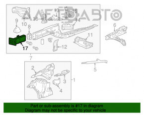 Nasul barei frontale dreapta Cadillac ATS 13-