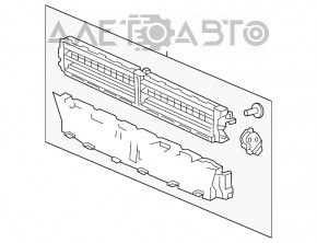 Jaluzele deflectorului radiatorului Chevrolet Malibu 13 pre-restilizare