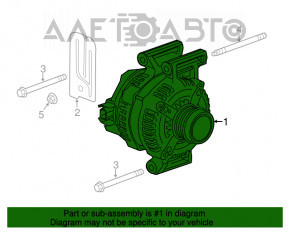 Generatorul Cadillac ATS 13- 2.0 2.5 are un cip defect.