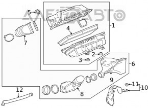 Contor de aer pentru Chevrolet Camaro 16- 3.6