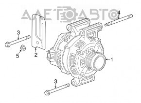 Generatorul Chevrolet Malibu 13-15 2.0 2.5