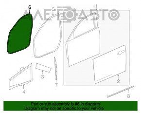 Уплотнитель дверного проема передний левый Cadillac CTS 14-