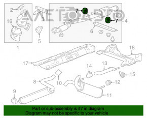 Кронштейн глушителя передний левый Chevrolet Impala 14-20 2.5