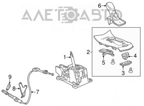 Cablu cutie de viteze Cadillac ATS 13-