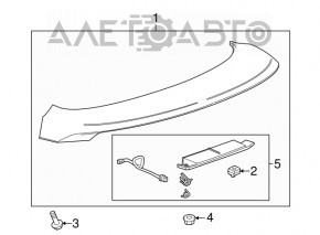 Spoilerul portbagajului pentru Chevrolet Volt 11-15