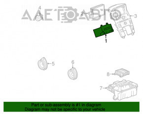 Магнитофон CD Mp3 USB Radio Chevrolet Volt 11-15 BOSE