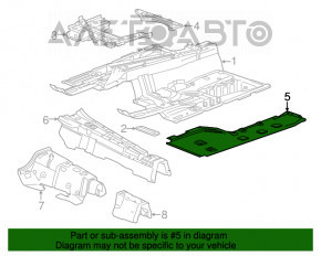 Protecția podelei stânga Cadillac ATS 13-