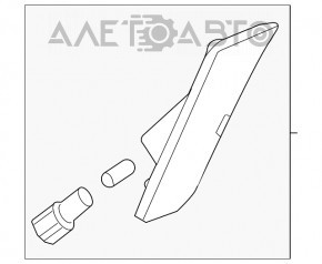 Reflectorul frontal stânga Cadillac ATS 13-14