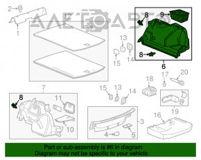 Capacul arcului drept Cadillac ATS 13- negru