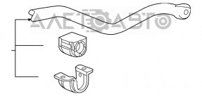 Stabilizatorul frontal Chevrolet Camaro 16-