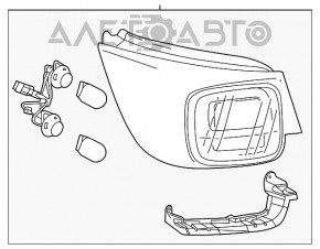 Lampa exterioară aripă stângă Chevrolet Malibu 13-15 halogen