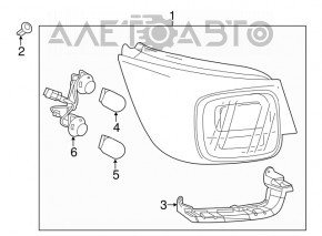 Lampa exterioară aripă stângă Chevrolet Malibu 13-15 halogen