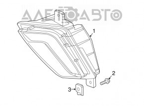 Luminile de zi cu zi DRL corecte pentru Chevrolet Volt 16-