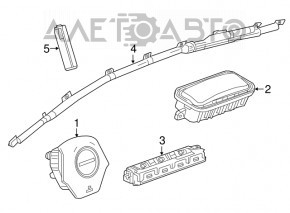 Подушка безопасности airbag сидения правого Chevrolet Camaro 16-