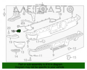 Парктроник задний Cadillac CTS 14-