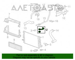 Suport radiator dreapta sus Chevrolet Volt 16-